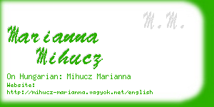 marianna mihucz business card